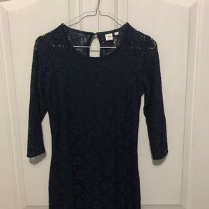 Navy Knee length dress